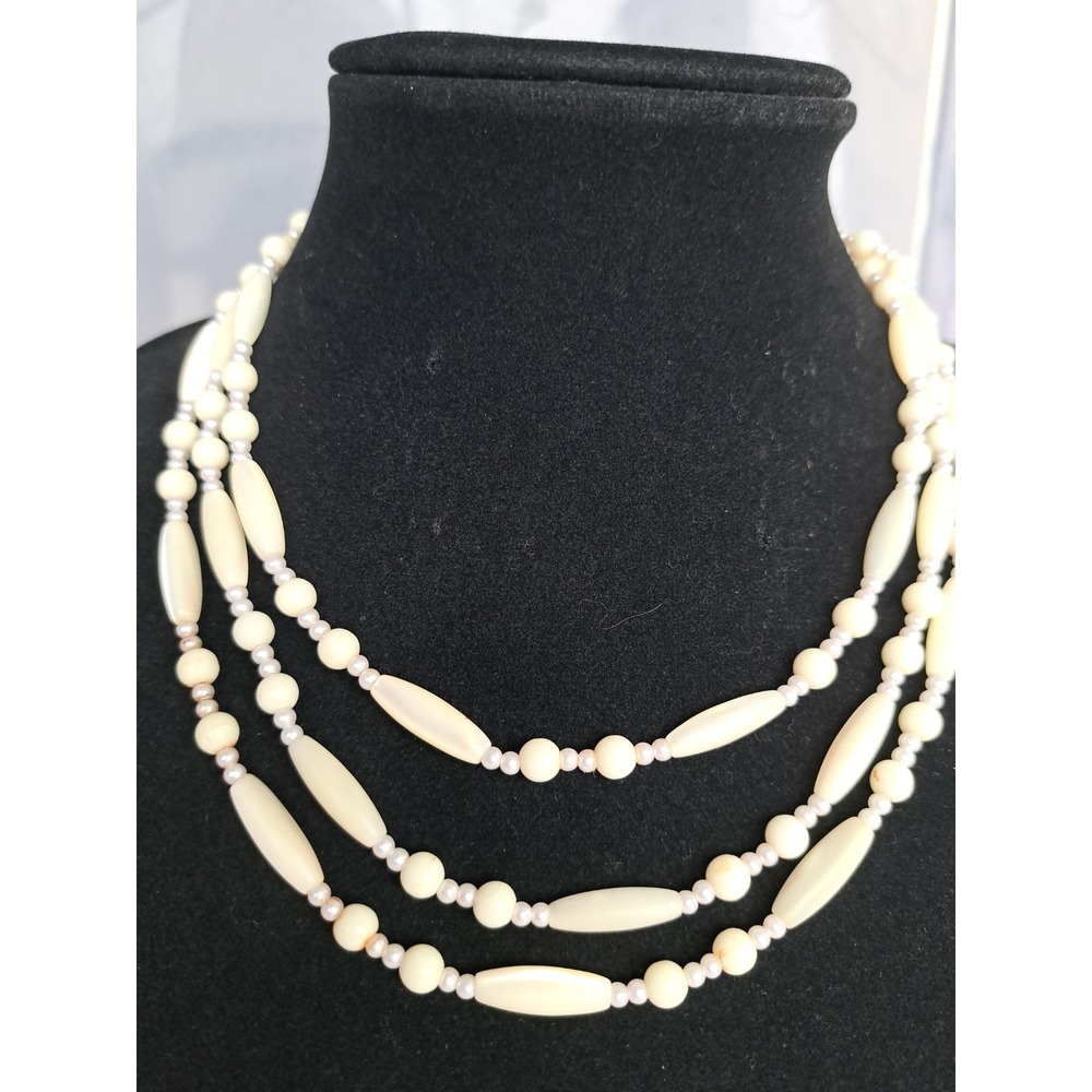 Gemstone Beaded Fashion Jewelry Necklace Long Mother Of Pearl
